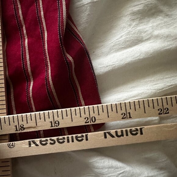 Vintage Haggar Striped Long Sleeve Button-Up Shirt Red White & BlueSize XL - Picture 5 of 13